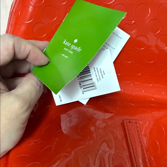 Kate Spade Glossy Red Tote W/ Matching Wallet NWT - Picture 10 of 17